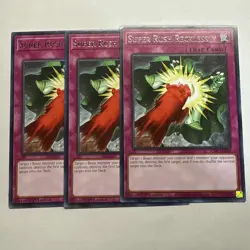Super Rush Recklessly 3x (playset) JUSH-EN055 Rare 1st Ed NM Yugioh - Image 1