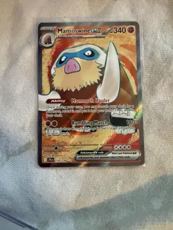 Pokemon TCG Mamoswine EX Full Art Ultra Rare Card Journey Together 174/159 - Image 2