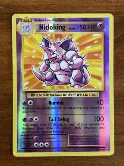 Nidoking 45/108 Pokemon TCG XY 2016 Card Evolutions Reverse Holo (Near Mint) - Image 1