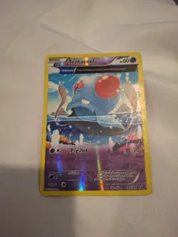 Pokemon 2015 Tentacool XY Primal Clash Full Art Reverse Holo Card #71/160 - Image 1
