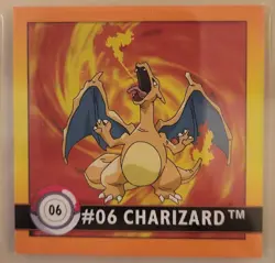 1999 1st Gen PSA 8 NM-MINT Charizard # 06 Artbox Stickers Series 1 Pokemon Card - Image 2