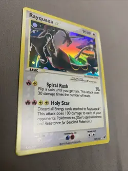 Rayquaza Gold Star EX Deoxys Card 107/107 (CUSTOM MADE CARD) - Image 2