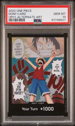 2022 One Piece DON!! Alternate Art Card OP01 PSA 10 Gem Mint - Image 1