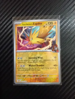 Pokemon TCG Team Rockets Zapdos Promo Card Sealed, 070/182 Reverse Holo - Image 1