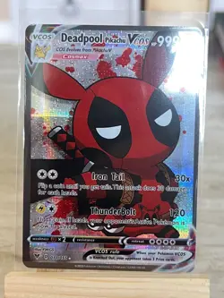 Deadpool Pikachu fan art playing card - Image 1