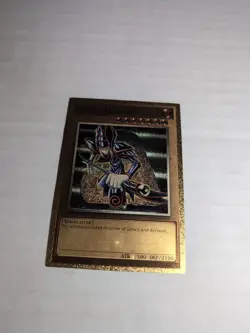Yugioh Custom Gold Foil Card Dark Magician YSYR For Art Purposes - Image 1