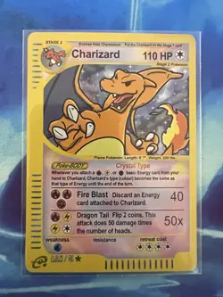 Pokemon Crystal Charizard AFTER SKOOL HOBBY FAN ART CARD #31 Holo Foil Gen 1 - Image 1