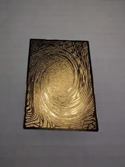 Yugioh Custom Gold Foil Card Dark Magician MAGO For Art Purposes - Image 3