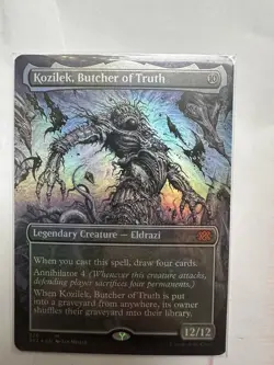 MTG English Kozilek, Butcher of Truth (Borderless) NM Foil Double Masters 2022 - Image 1