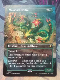 MTG Mossborn Hydra (Borderless) - Foundations, Regular (NM) - Image 1