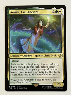 Aerith, Last Ancient Commander: Final Fantasy Regular MTG - Image 1