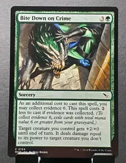 MTG 0154 BITE DOWN ON CRIME Murders At Karlov Manor ⚔NM/MT - Image 1