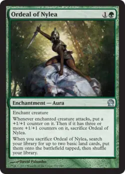 Ordeal of Nylea -Foil Light Play MTG Theros - Image 1