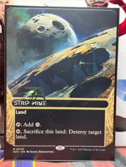 Strip Mine Borderless Edge of Eternities: Stellar Sights Gem Mint MTG - Image 1