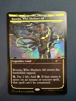 MTG Boseiju, Who Shelters All (Neon Yellow) - Secret Lair Drop Series NM Foil - Image 1