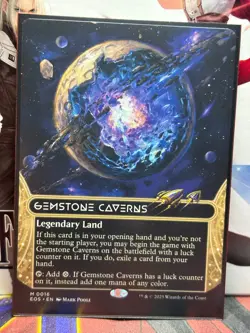 Gemstone Caverns Borderless Edge of Eternities: Stellar Sights Gem Mint MTG - Image 1