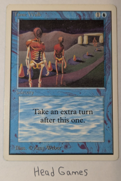 1x Unlimited Time Walk - MTG Magic the Gathering 2ED U UNL - power 9 - MP - Image 1