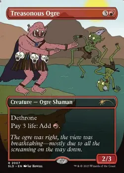 Treasonous Ogre - Rainbow Foil Extended Art SLD NM MTG - Image 1