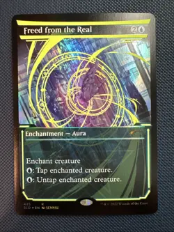 MTG Freed from the Real (Neon Yellow) - Secret Lair Drop Series (SLD) NM Foil - Image 1