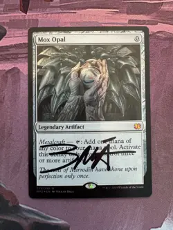Mox Opal FOIL Modern Masters 2015 Signed by Artist Volkan Baga MTG NM - Image 1