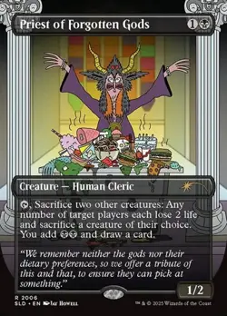 Priest of Forgotten Gods - Rainbow Foil Extended Art SLD NM MTG - Image 1
