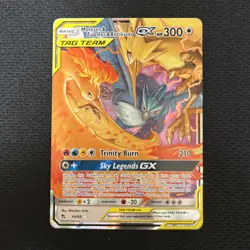 Pokemon TCG Hidden Fates Moltres & Zapdos & Articuno GX 44/68 Tag Team - Image 1