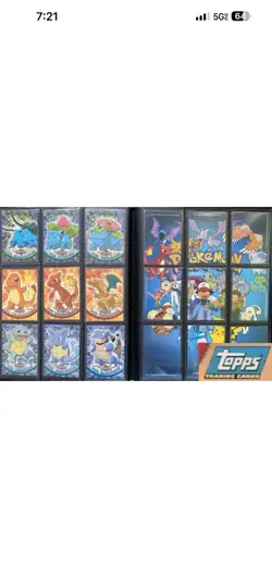 Pokemon TOPPS Series 1 Complete BLUE logo set 90/90 Excellent condition Non Holo - Image 1