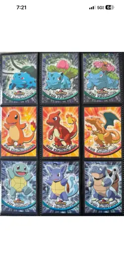 Pokemon TOPPS Series 1 Complete BLUE logo set 90/90 Excellent condition Non Holo - Image 3