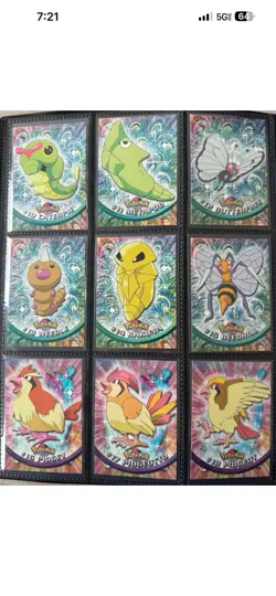 Pokemon TOPPS Series 1 Complete BLUE logo set 90/90 Excellent condition Non Holo - Image 4
