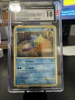 CGC 10 GEM MINT - LAPRAS - HOLO RARE - CLB 008/034 - Pokemon TCG Classic Deck - Image 3