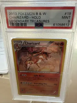 2013 Pokemon B&W Legendary Treasures Charizard Psa 9 - Image 1