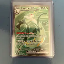 Pokemon TCG Black Bolt - Serperior Ex 156/086 Double Rare Full Art - Image 1