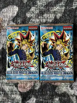 2x Konami YuGiOh Legend of Blue Eyes White Dragon Booster Packs 728192490040 - Image 1
