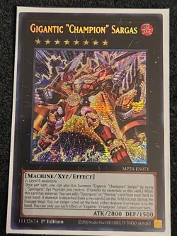 Yugioh x1 Gigantic "Champion" Sargas MP24-EN071 Prismatic Secret (Near Mint!) - Image 1