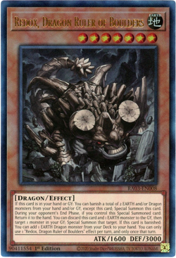 Yugioh! Redox, Dragon Ruler of Boulders RA03-EN008 Prismatic Ultimate Rare (PUR) - Image 1