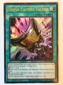 YUGIOH- Triple Tactics Talent - RA01-EN063 - Ultra Rare - 1st Edition - Image 1
