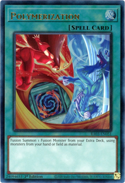 Yugioh! Polymerization (B) Hero Art RA03-EN051 Prismatic Ultimate Rare (PUR) NM - Image 1