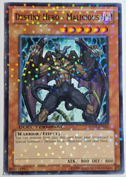 Yugioh Destiny Hero-Malicious DT03-EN055 Duel Terminal Normal Parallel Rare - Image 1