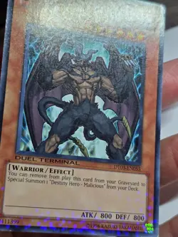 Yugioh Destiny Hero-Malicious DT03-EN055 Duel Terminal Normal Parallel Rare - Image 2