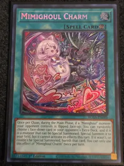 Yugioh Mimighoul Charm ROTA-EN096 Secret Rare 1st Ed NM - Image 1