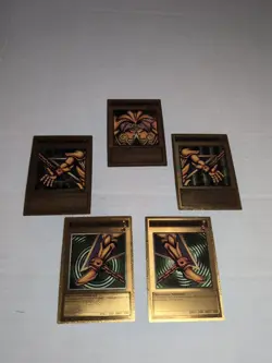 Yugioh Custom Gold Foil Cards Exodia LART-001-005 For Art Purposes - Image 1