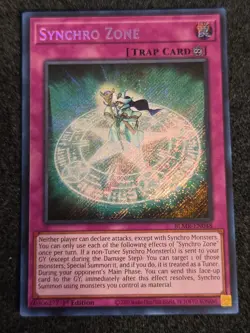 Synchro Zone Secret Rare 1st Edition BLMR-EN048 Yugioh NM - Image 1