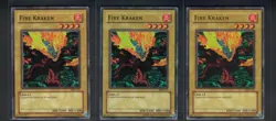 Yugioh Fire Kraken MRL-014 Common Unlimited MP x3 - Image 1