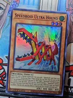 Yugioh! Speedroid Ultra Hound LED8-EN003 Super Rare 1st Edition NM - Image 1