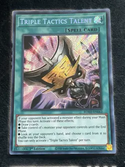 Yugioh! Triple Tactics Talent ROTD-EN062 Rise of the Duelist 1st Edition NM - Image 1