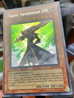 NEAR MINT 🔥 Yugioh Silent Swordsman LV5 EEN-ENSE4 Secret Rare Limited Edition - Image 2