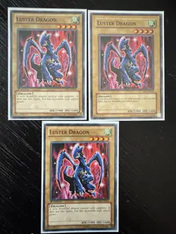 3x LUSTER DRAGON MONSTER 1ST EDITION SDBE-EN004 COMMON YUGIOH - Image 1