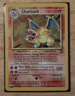 Pokemon Card Charizard Base Set 2 With Bonus Trainer Cards - Image 1