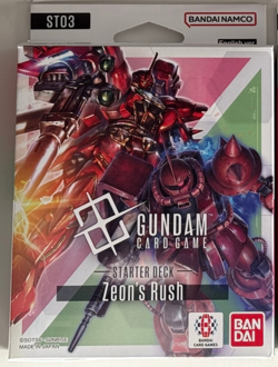 GUNDAM CARD GAME TCG ST03 ZEONS RUSH STARTER DECK ENGLISH OPENED - Image 1
