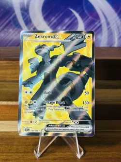 Zekrom EX Full Art Black Bolt Card TCG 158/086 Pokemon 🔥 - Image 1